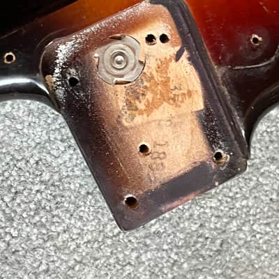 1983 Fender Stratocaster guitar body American sunburst image 2