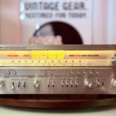 🎶✨ Pioneer SX-850 Vintage Stereo Receiver w/ Wood Case — Serviced, Cleaned, LED, Tested, 65WPC image 1