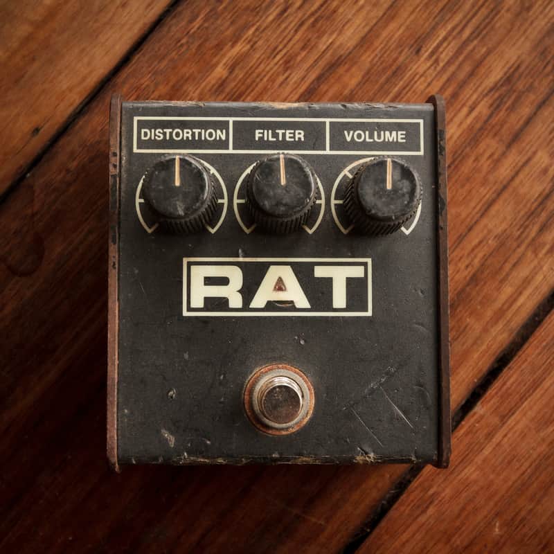 ProCo RAT v4 Flat Top 'Woodcutter' Distortion Pedal 1988 image 1