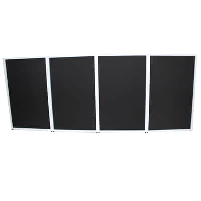 ProX White Aluminum 4-Panel DJ Scrim Facade Frontboard w/ Travel Bag + Chair image 4