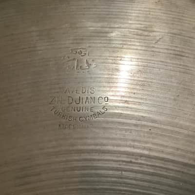 Zildjian 13" A. Zildjian Pre-Transition Stamp Hi-Hat Cymbals 1929 - 1945 image 3