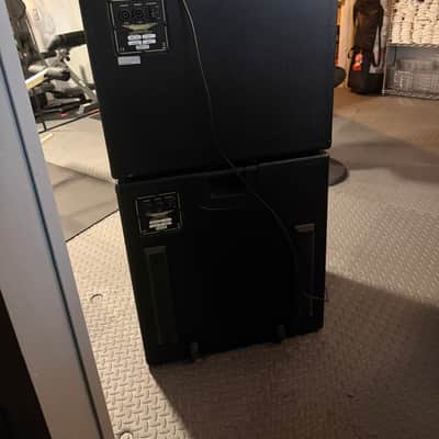 Full stack rig: Ashdown ABM-600-EVO IV 600W Bass Head with footswitch + ABM-410H & ABM-115H late 20-teens - Black Matte image 5
