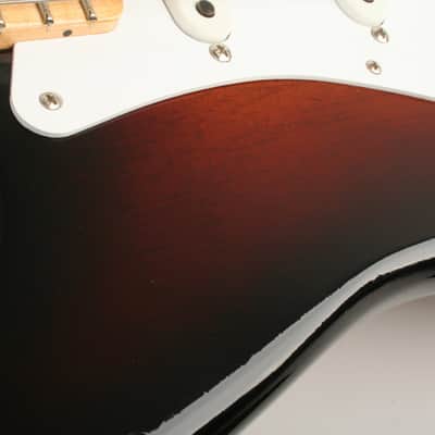Fender Custom Shop Limited Edition 70th Anniversary 1954 Stratocaster DLX Closet Classic 1-Piece Quartersawn Maple Neck Fingerboard Wide-Fade 2-Color Sunburst XN5106 image 14