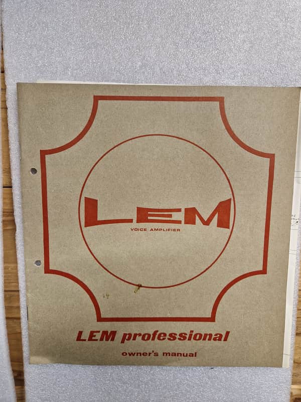 LEM Professional Owner's Manual image 1