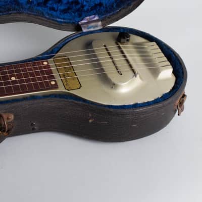 Bronson Singing Electric Lap Steel Electric Guitar, made by National-Dobro Corp. (1935), original black hard shell case. image 12