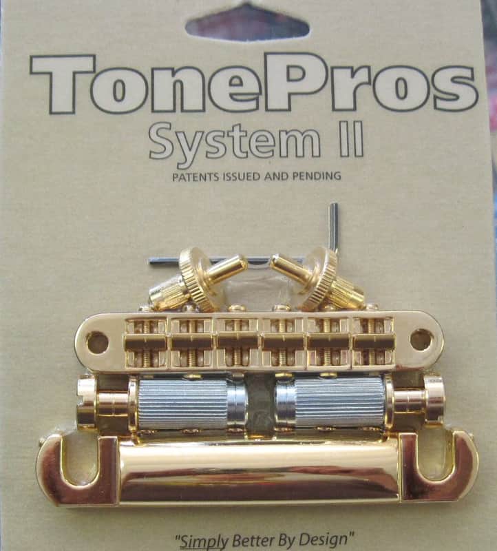 TonePros LPM04-G Standard Tuneomatic/Tailpiece Set Gold image 1