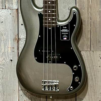 NEW Fender American Professional II Precision Bass - Mercury with Rosewood Fingerboard, Help Small Business & Buy It Here ! image 2
