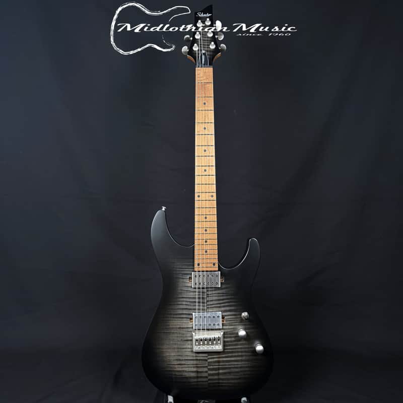 Schecter - C-1 Standard Plus - Transparent Black Burst Satin Finish image 1