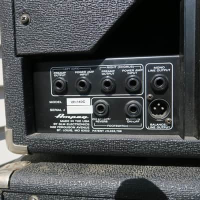 Ampeg VH140C + V-412 Cabinet Stack - Just Serviced - w/ Footswitch, Manual, 2 new Scumback BM75 Speakers image 7
