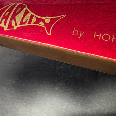 Hohner Marlin Stratocaster HSS Left Handed Korea MIK Candy Apple Red Lefty Hand LH Super Strat FR MFG Floyd Rose Patents Tremolo Vintage 80s 90s Guitar image 5