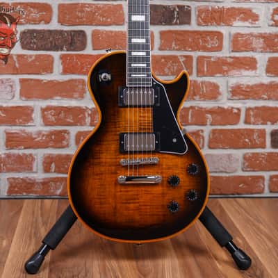 Burny Les Paul Custom P-90 Black Japan | Reverb
