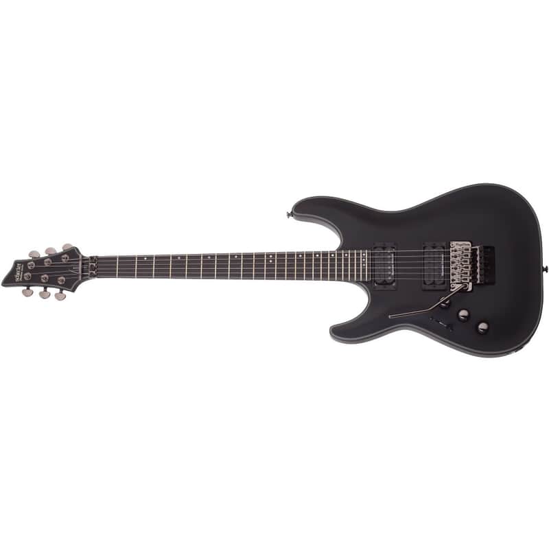 Schecter Blackjack SLS C-1 FR-P Satin Black SBK New + Free Gig Bag - Left Handed Passive Dots C1 C 1 image 1