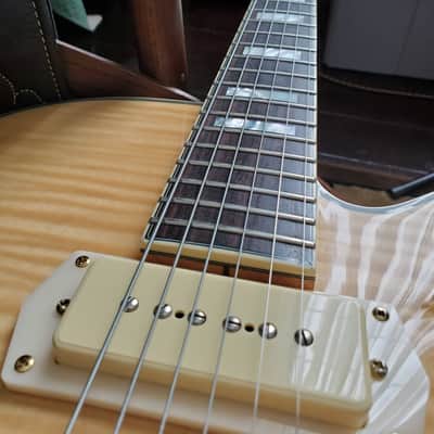 D'Angelico Excel EX-59 Hollow Body Single Cutaway with Stairstep Tailpiece 2010s - Natural image 2