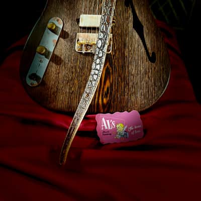 Blue Bell Straps Johnson COCODRILE Strap Exotic Leather One of a Kind Exclusive Al’s Music Factory Collection 2026 - Chocolate Latte image 9