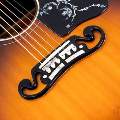 1995 Gibson J-200 Deluxe Limited Run Jumbo Sunburst, Rosewood Back + Sides, Near-Mint w/ Case image 9