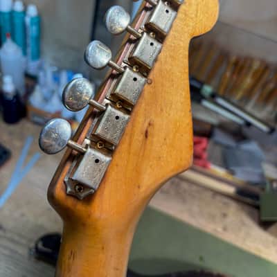 Fender Stratocaster Hardtail 1959 - Sunburst Lefty image 8