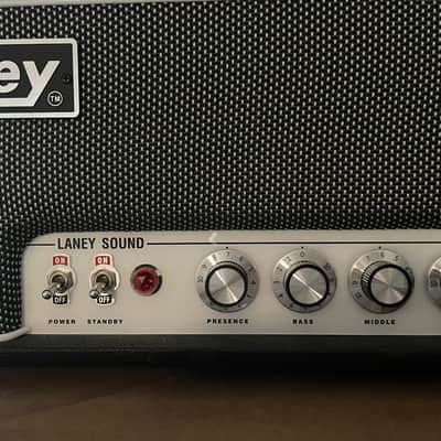 Laney LA30BL Black Country Custom 30-Watt Guitar Amp Head 2018 - Present - Black / Salt & Pepper Grille image 3