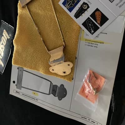 Gibson ES-345TD-60-70’s - Gold plated Natural Aged- ”Diamond”  accent Trapeze Tailpiece clover mounting plate. image 2
