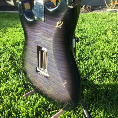Fender  '57 Reissue Stratocaster foto flame  Blue Burst Made In Japan image 5