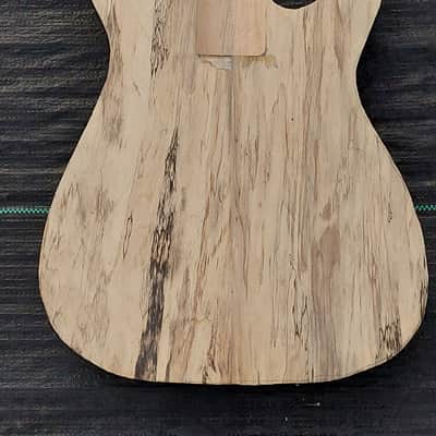USA Double Cut Tele Guitar Body Spalt maple Black walnut Body Project  U Fix It image 1