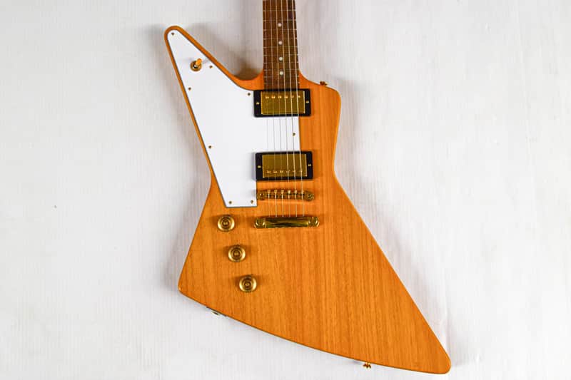 Epiphone '58 Korina Explorer Left-Handed (DEMO, Neck Repair)- Aged Natural image 1