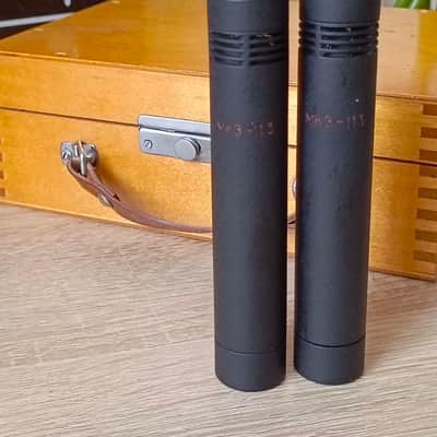 1990 rare PAIR of VNIIRPA MKE-113 Condenser Electret Microphones Lomo capsule NEUMANN KM64 CLONE image 4