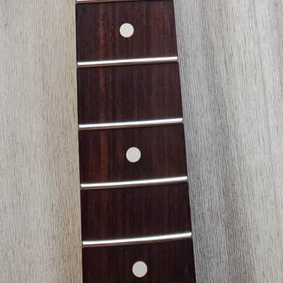 Warmoth Strat Neck Indian Rosewood Fingerboard/Quarter Sawn Maple 10" radius 2022 - Satin image 5