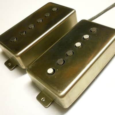 Humbucker Size Hybrid Pickups SET RAW COVER Strat Tone Alnico 5 ROD Magnet Stratocaster Fender PAF Q image 1