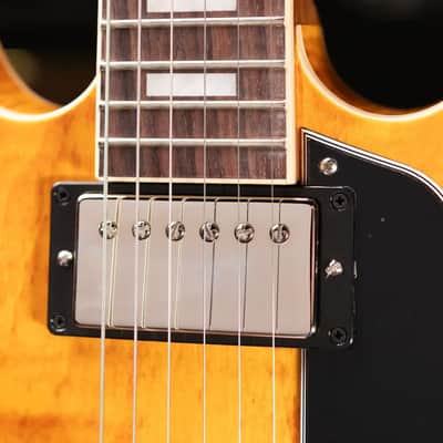 Gibson ES-335 Figured Semi-Hollow Electric Guitar - Honey Amber with Hardshell Case image 11