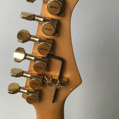 1993 Aria Pro II Strat Sunburst Maple top left handed image 14