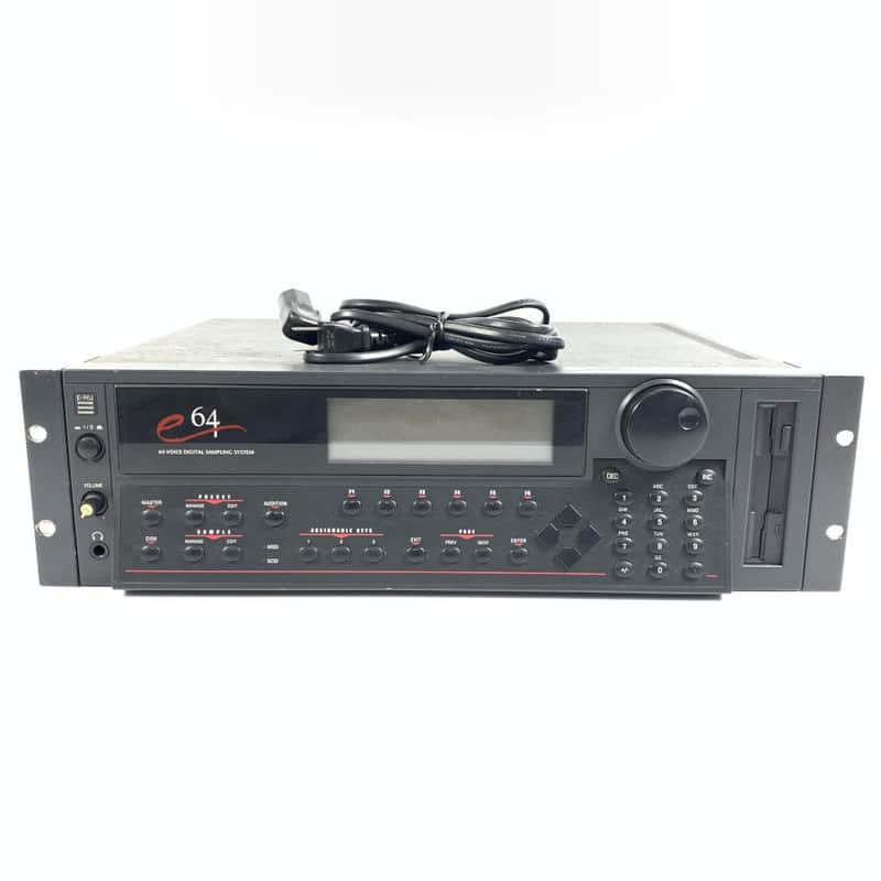 E-MU Systems E64 Emulator Rackmount 64-Voice Sampler Workstation 1996 - Black　TGHM image 1