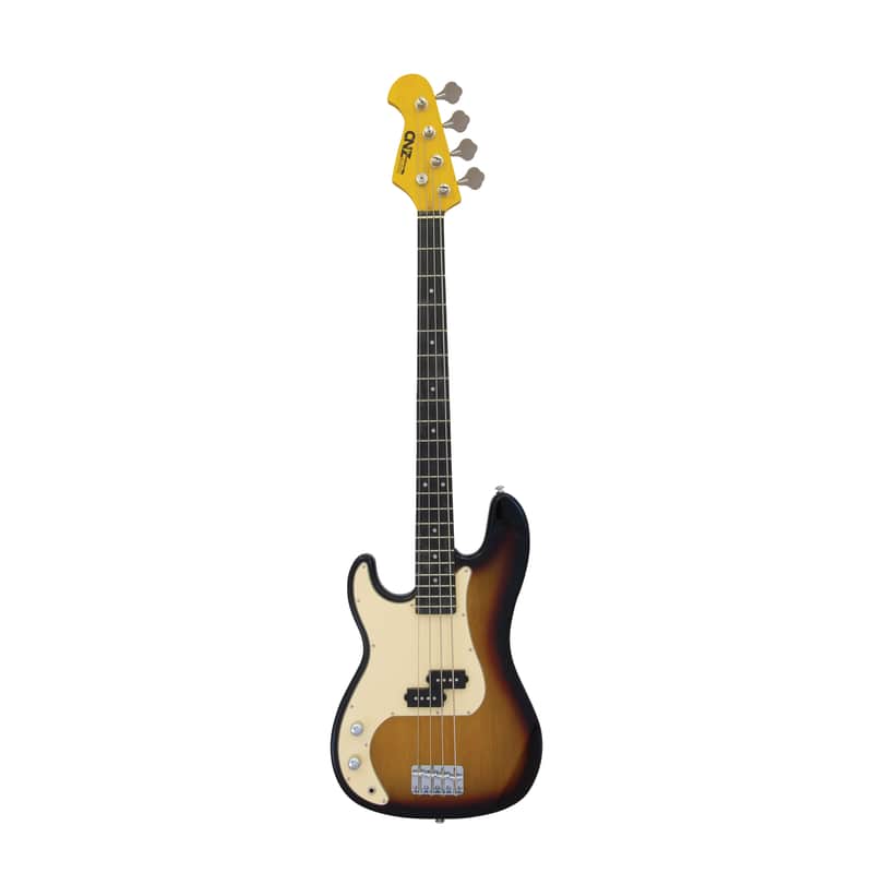 CNZ Audio PB Left Handed Electric Bass Guitar - Rosewood Fingerboard, Maple Neck, Sunburst image 1