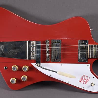 Gibson Firebird V 1963 Maestro Cardinal Red Light Aged image 1