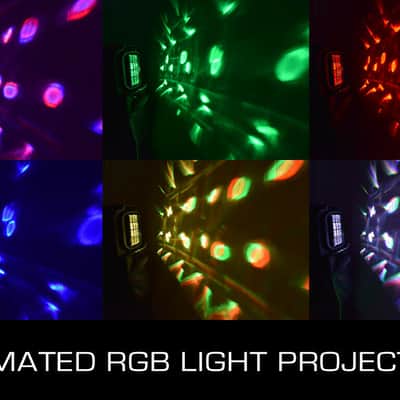 VocoPro SoundGlow-1500 15" Powered Speaker w/ RGB Derby Light & Lighted Stand image 10
