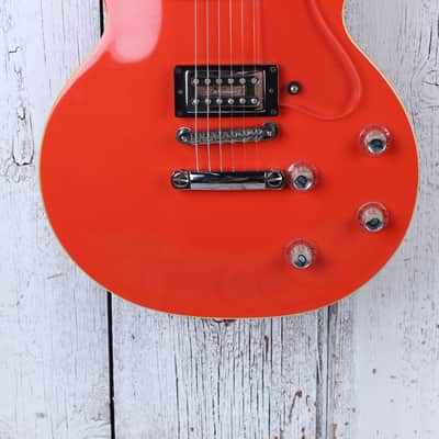 DeArmond M66 Solid Body Electric Guitar Fiesta Red with Hardshell Case image 1