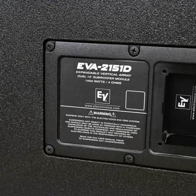 Electro-Voice (EV) EVA-2151D Dual 15" Passive Line Array Subwoofer CG01YAZ *ASK FOR SHIPPING* image 7