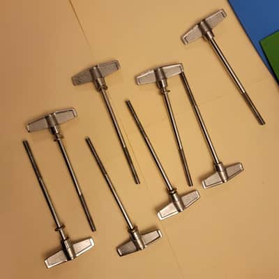 Tama vintage Swingstar/Rockstar/Imperialstar/Superstar bass kick drum T rod handle, qty 8 image 2