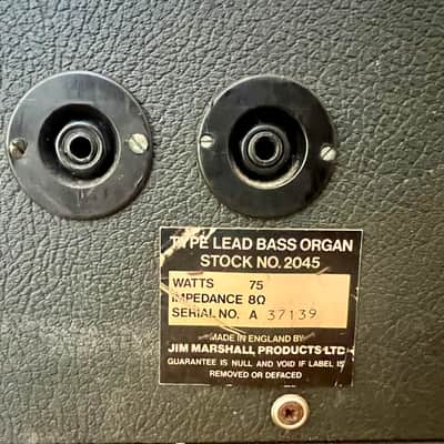 1971 Marshall JMP 50W + Vintage 2x12 Rola Greenback Cab – Original Dagnall Transformer image 7