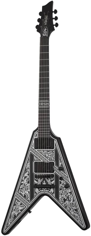 Schecter V-1 Przym Palladium Gloss Black image 1