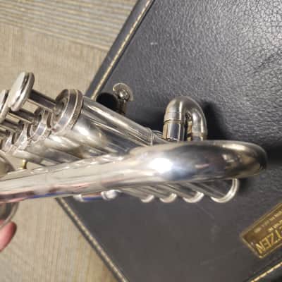 Getzen Eterna 940S Silver 4-Valve Piccolo Trumpet W/ Blackburn Leadpipe & Other Customizations! image 9