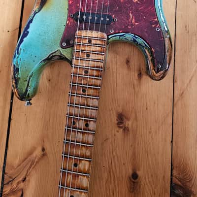 Fender Stratocaster Surf Green Heavy age relic image 9