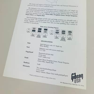 Gibson Landmark Series Flyer 1996 image 2
