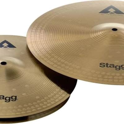 Stagg Alloy Innovation Cymbal Set - 13" Hi-Hat & 16" Crash Cymbals - AXA-SET image 2