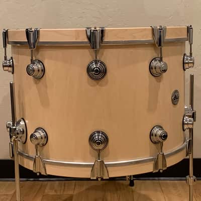 DW Collector's Series Pure Maple 14x20 Bass Drum Floor Tom in Natural Satin Oil with Chrome Hardware image 5