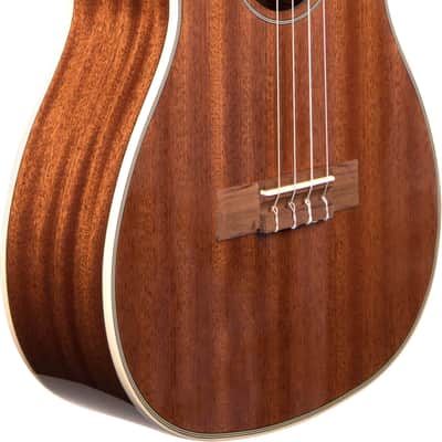 Kala KA-BG Gloss Mahogany Baritone Ukulele - Natural w/ Hard Case image 2