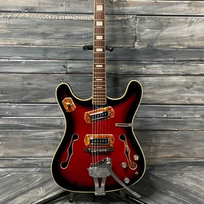 Used Bruno 1967 Royal Artist Electric Guitar with Gig Bag- Sunburst image 2