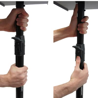 Harmony Audio HA-BKSPKS Home Audio - Studio Monitor Adjustable Height Bookshelf Speaker Stand Pair image 5