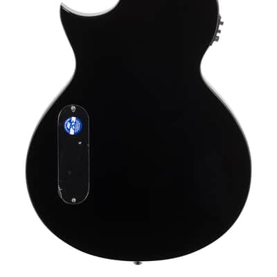 ESP LTD TL-6 Thinline Acoustic Electric Guitar Black image 6
