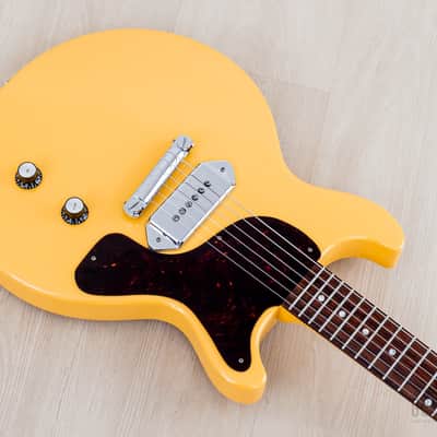 2002 Gibson Prototype One-Off Les Paul Junior Contour Double Cut TV Yellow w/ Case, COA image 8