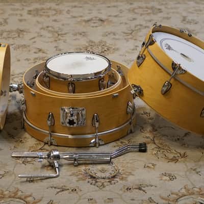 Drummer's World Natural Maple Nesting Drum Set 10/14/18 image 13